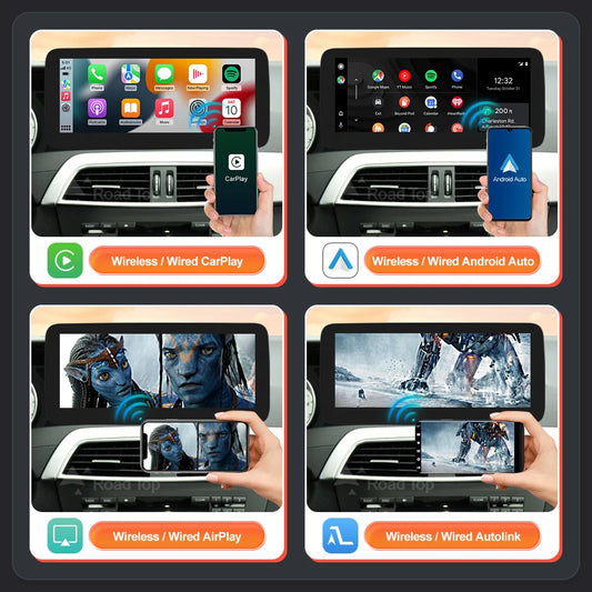 Mercedes Benz Wireless CarPlay Android Auto Multimedia Screen for NTG 4.5/ 4.7 Class W204 2011-2014