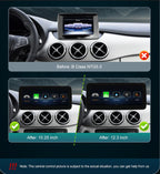 Mercedes Benz Wireless CarPlay Android Auto Multimedia Screen for NTG 5.0 A, B, CLA & GLA Class W176 & W246 2016-2018