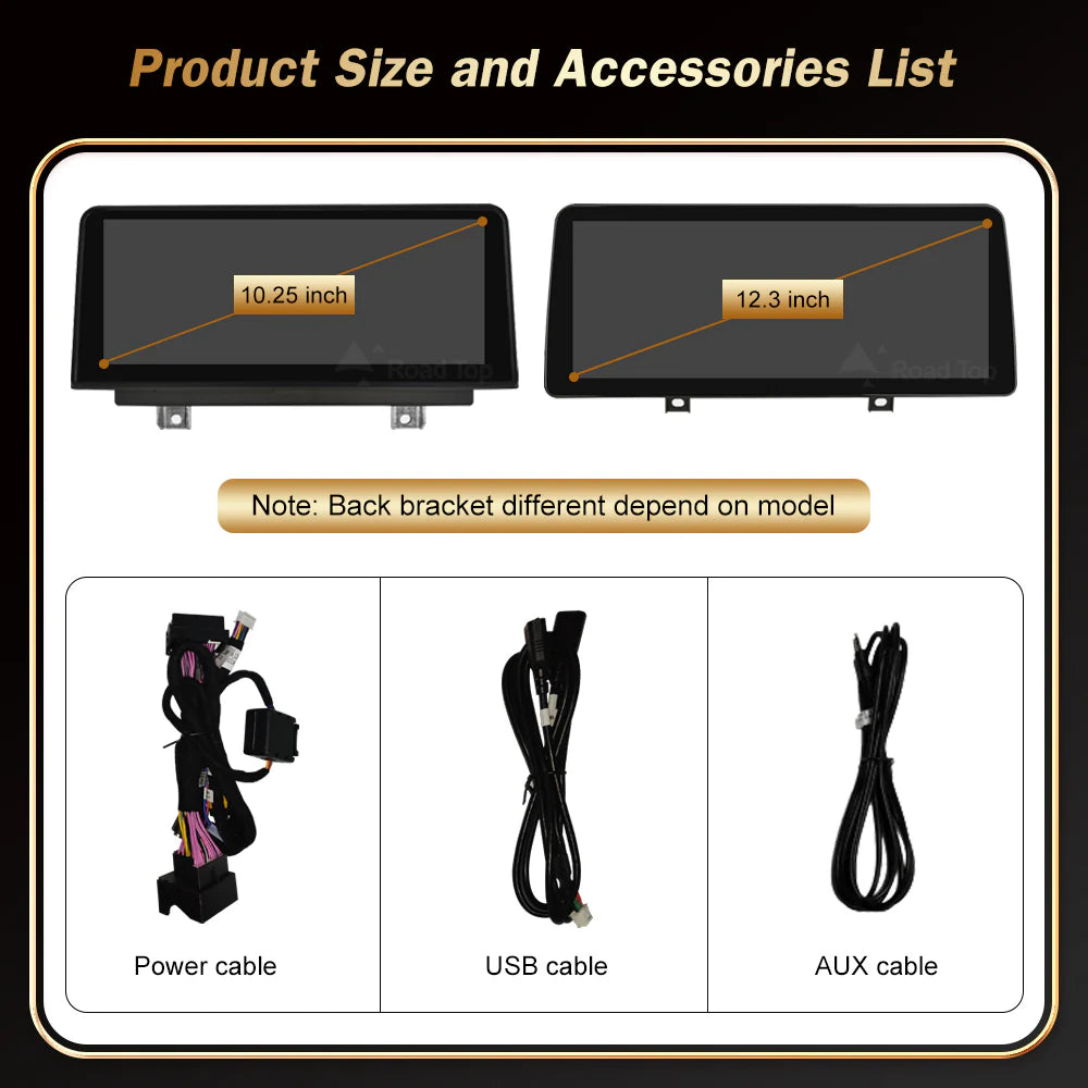 BMW Wireless CarPlay Android Auto Multimedia Screen for NBT OS Series 1/2/3/4 2012-2014