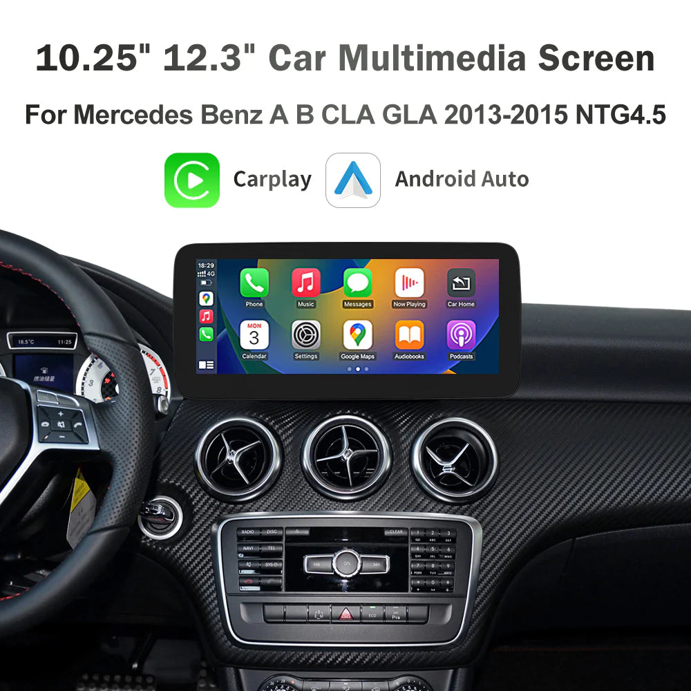 Wireless CarPlay Android Auto Touch Screen for Mercedes-Benz A/B/CLA/GLA (2013-2015)
