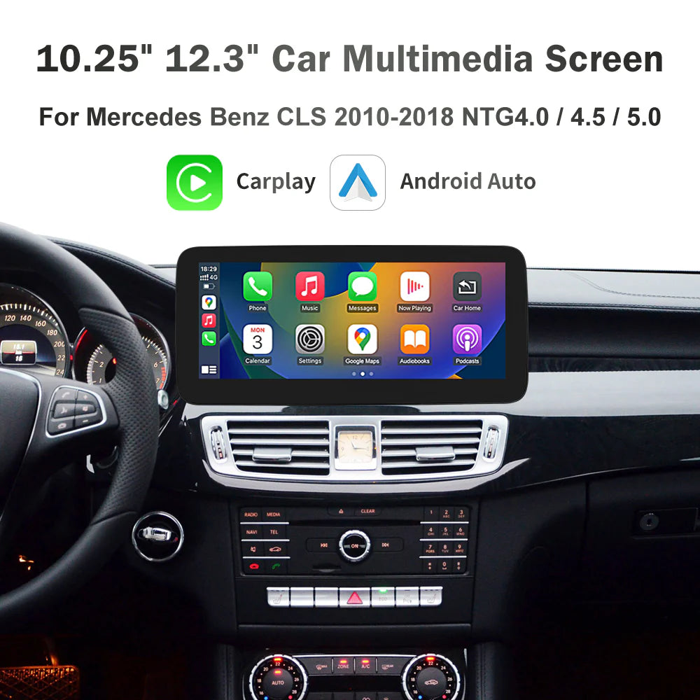 Wireless CarPlay & Android Auto Multimedia Touch Screen
For Mercedes‑Benz CLS W218 (2010–2018)