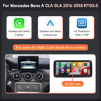 Mercedes Benz Wireless CarPlay Android Auto Multimedia Screen for NTG 5.0 A, B, CLA & GLA Class W176 & W246 2016-2018