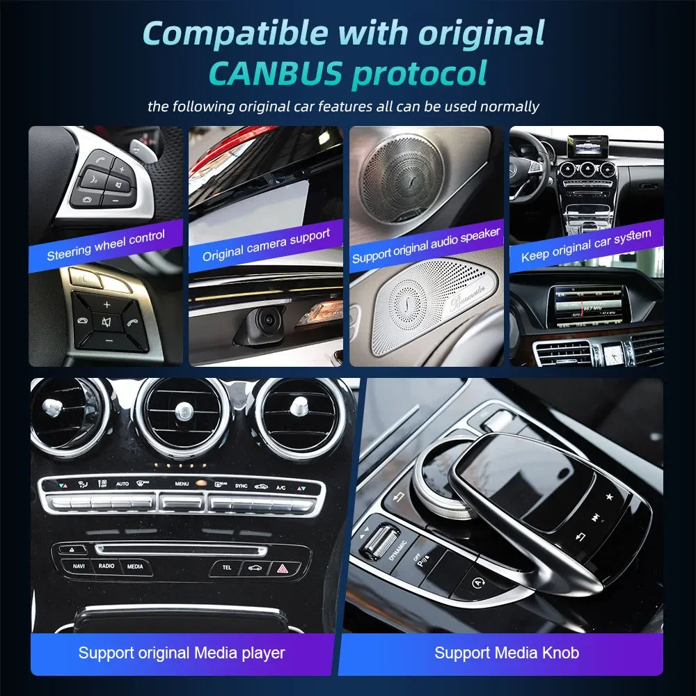 Mercedes-Benz C-Class W204 2007-2015 Android Multimedia Touch Screen | Wireless Apple CarPlay & Android Auto