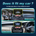 Wireless CarPlay & Android Auto (Android Touch Screen)For Mercedes-Benz C & GLC Class 2014–2019