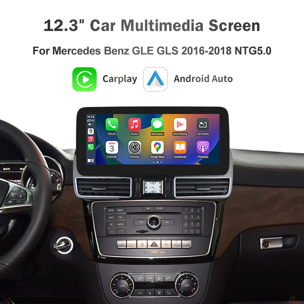 Mercedes Benz GLE & GLS 2016-2018 Wireless CarPlay Android Auto Touch Screen