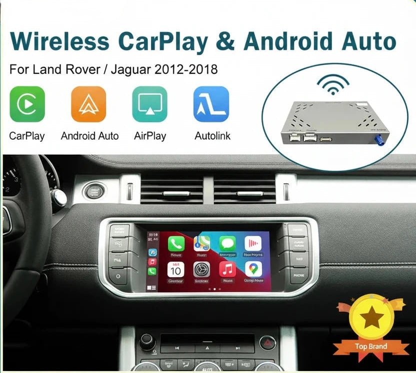 Wireless CarPlay & Android Auto Retrofit Module for Jaguar & Land Rover (2012–2018)