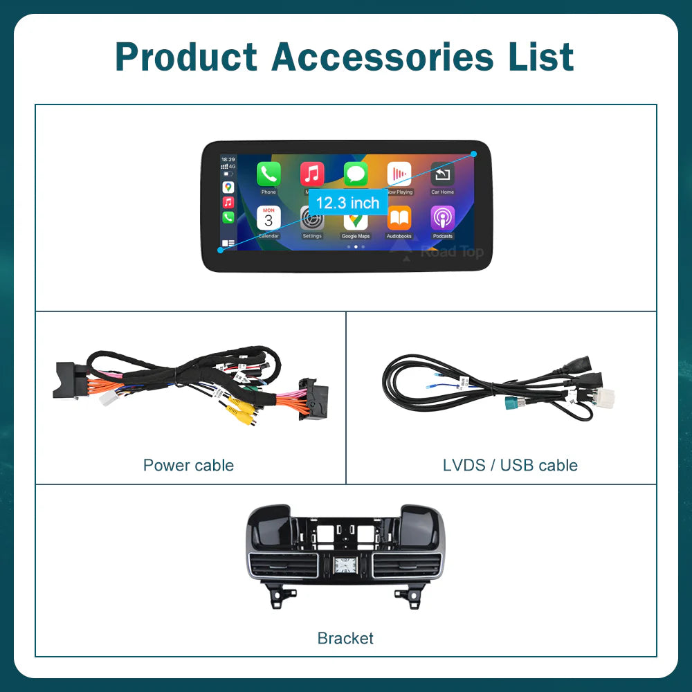 Mercedes Benz GLE & GLS 2016-2018 Wireless CarPlay Android Auto Touch Screen