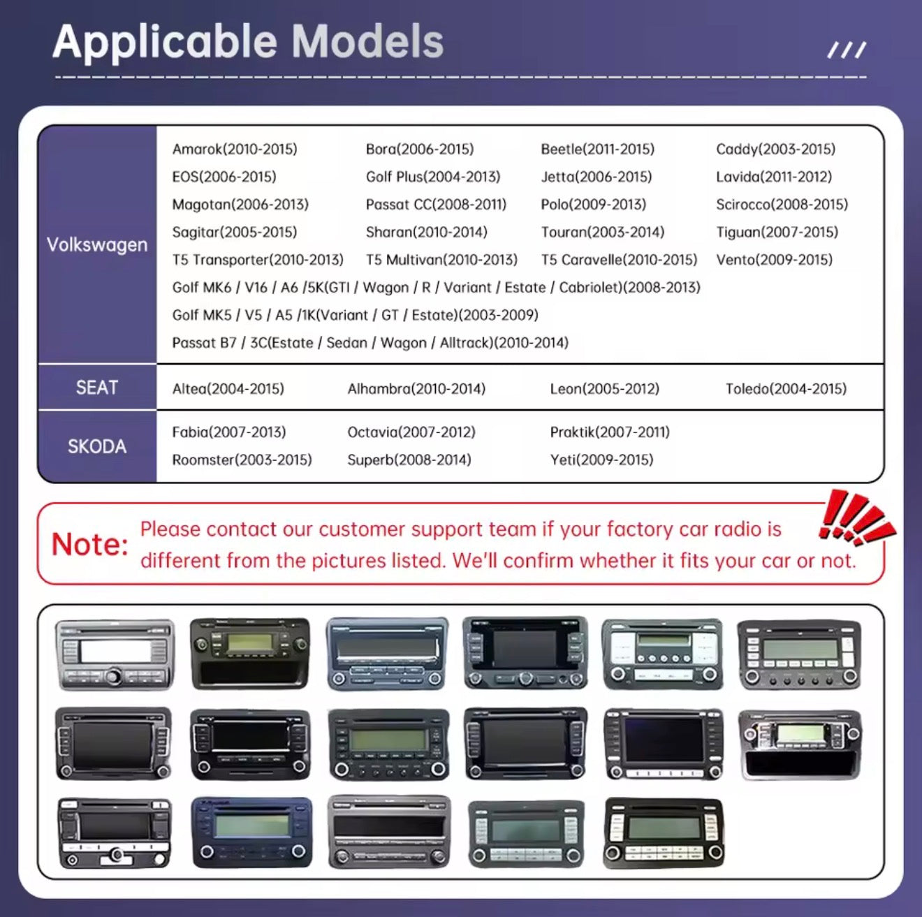 Wireless Apple CarPlay & Android Auto
For Volkswagen • Seat • Skoda
