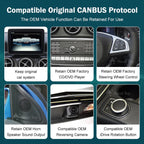 Mercedes Benz Wireless CarPlay Android Auto Multimedia Screen for NTG 5.0 A, B, CLA & GLA Class W176 & W246 2016-2018