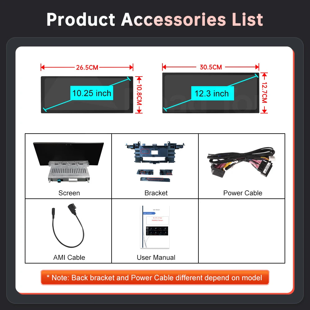 Touch Screen Display For Audi A4 A5 2016-2019 B9 — Wireless CarPlay/Android Auto(LowEnd)