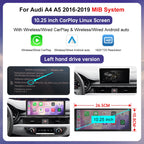 Audi A4/A5 2016-2019 Wireless CarPlay Android Auto Touch Screen (HighEnd MMI)