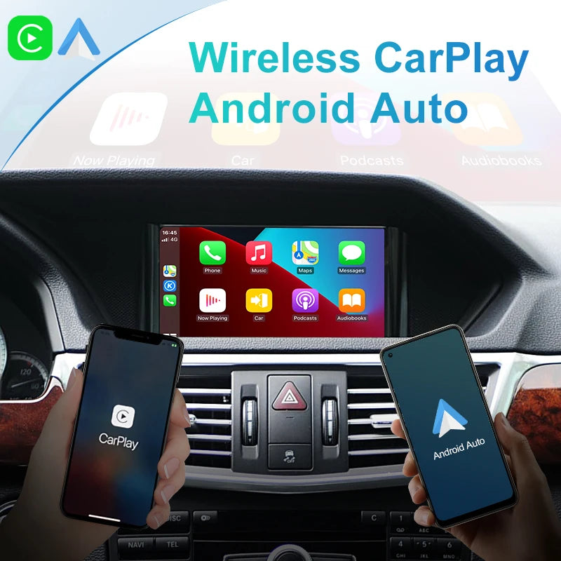 Mercedes Benz Wireless CarPlay Android Auto Multimedia Module for NTG 4.0  C-Class W204, E-Class W212/C207, GLK-Class X204, CLS-Class W218, SLS-Class R197/C197