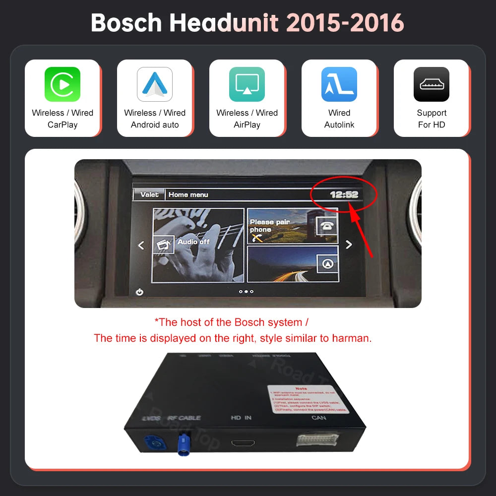 Wireless CarPlay & Android Auto Retrofit Module for Jaguar & Land Rover (2012–2018)