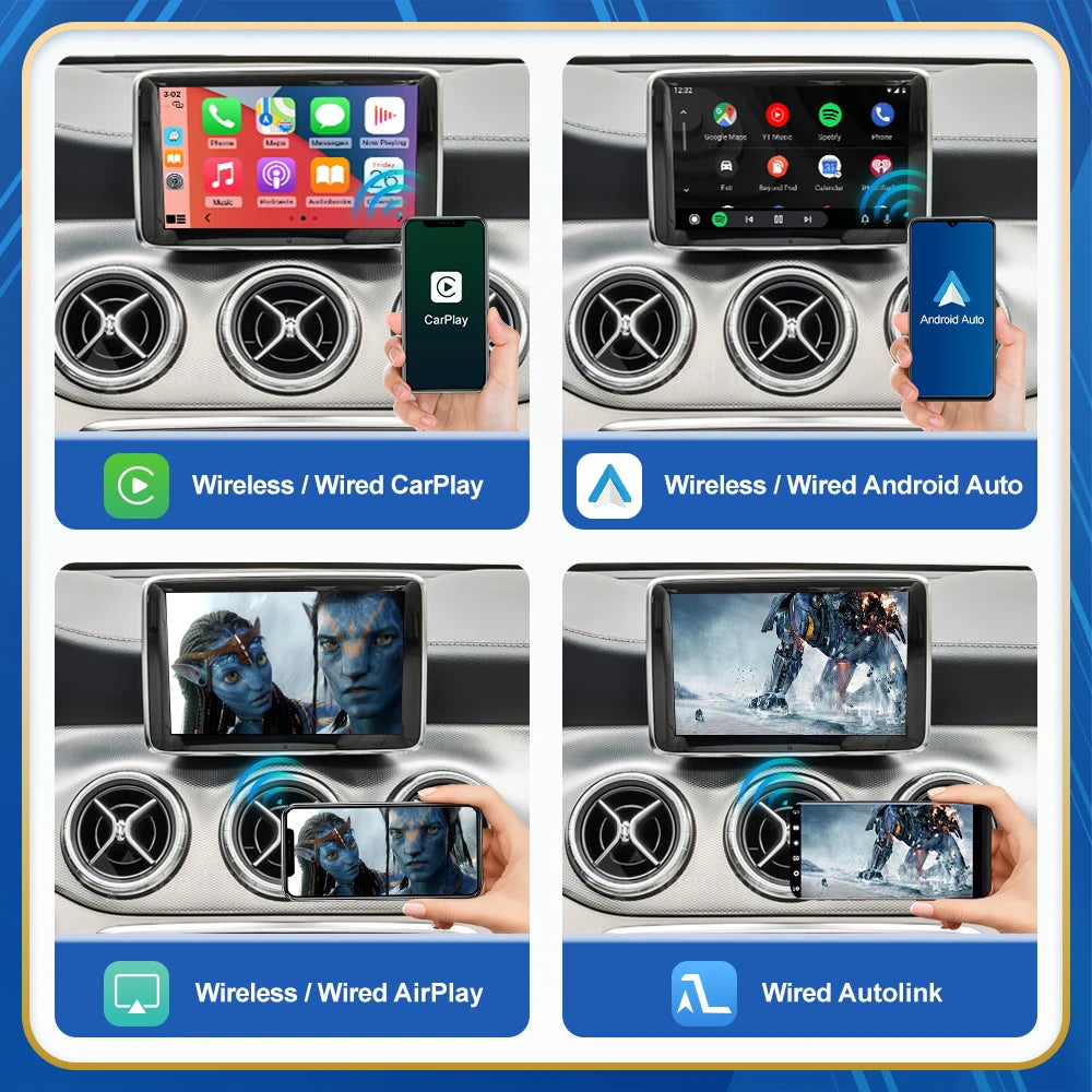Mercedes Benz Wireless CarPlay Android Auto Multimedia Module for NTG 4.5/4.7 Multi compatibility