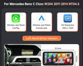 Mercedes Benz Wireless CarPlay Android Auto Multimedia Screen for NTG 4.5/ 4.7 Class W204 2011-2014