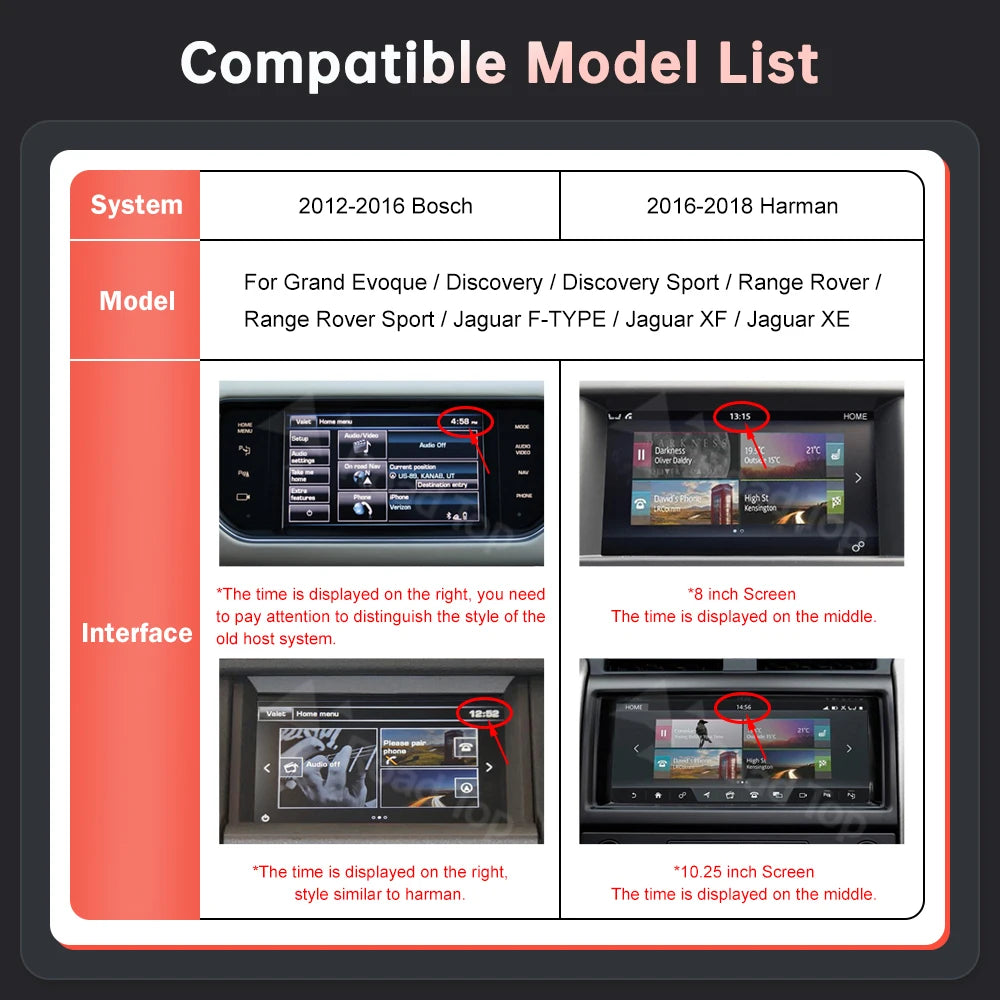 Wireless CarPlay & Android Auto Retrofit Module for Jaguar & Land Rover (2012–2018)