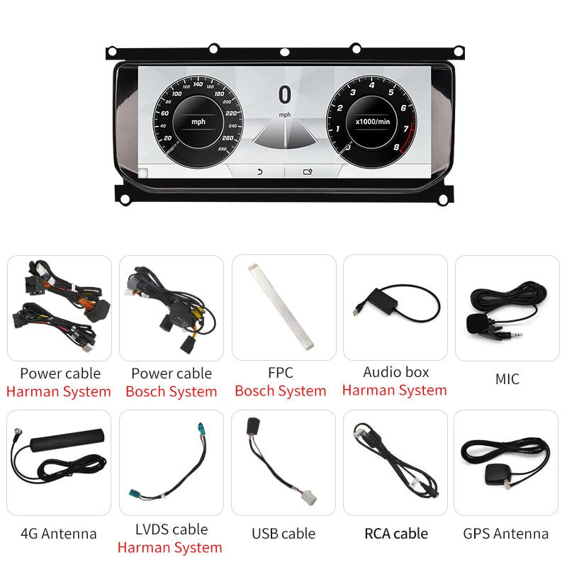 Wireless CarPlay Android Auto Touch Screen for Range Rover Evoque (2011-2018)