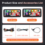 Mercedes Benz Wireless CarPlay Android Auto Multimedia Screen for NTG 4.5/ 4.7 Class W204 2011-2014