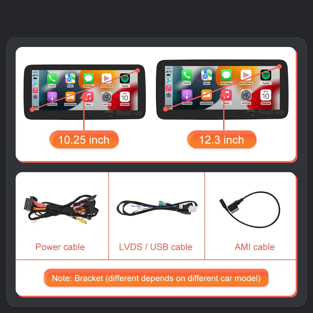 Wireless CarPlay Android Auto Touch Screen for Mercedes-Benz A/B/CLA/GLA (2013-2015)