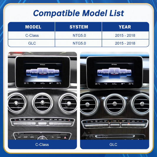 Mercedes Benz Wireless CarPlay Android Auto Multimedia Module for NTG 5.0 C Class W205/GLC X253/ GLC C253 Class