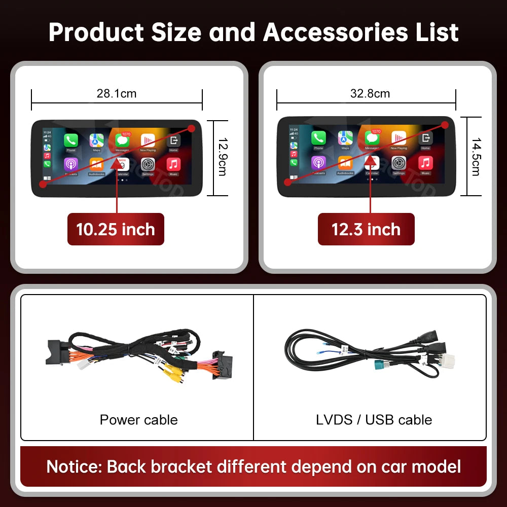 Wireless CarPlay & Android Auto Multimedia Touch Screen
For Mercedes‑Benz CLS W218 (2010–2018)