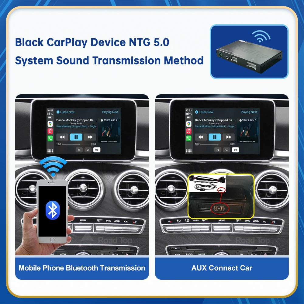 Mercedes Benz Wireless CarPlay Android Auto Multimedia Module for NTG 5.0 C Class W205/GLC X253/ GLC C253 Class