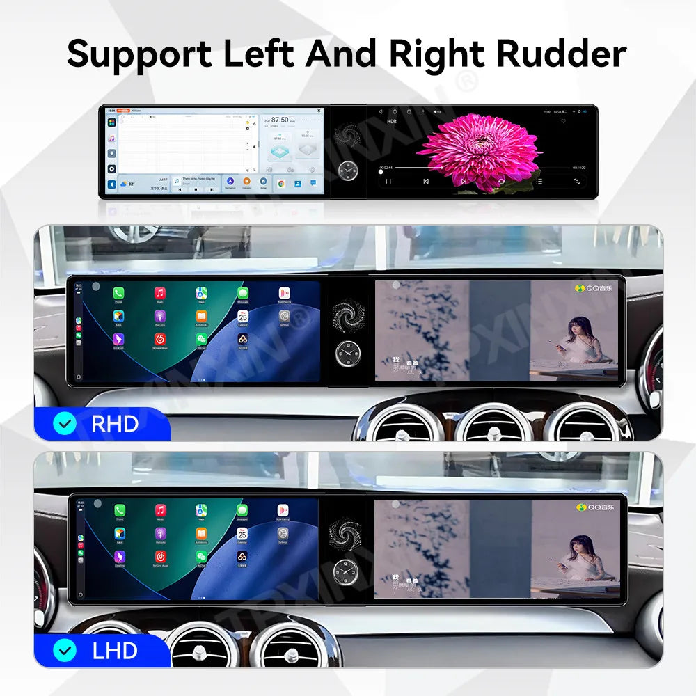 24.6 inch Android Screen Upgrade for Mercedes-Benz C-Class & GLC (2015-2021) - Wireless CarPlay & Android Auto