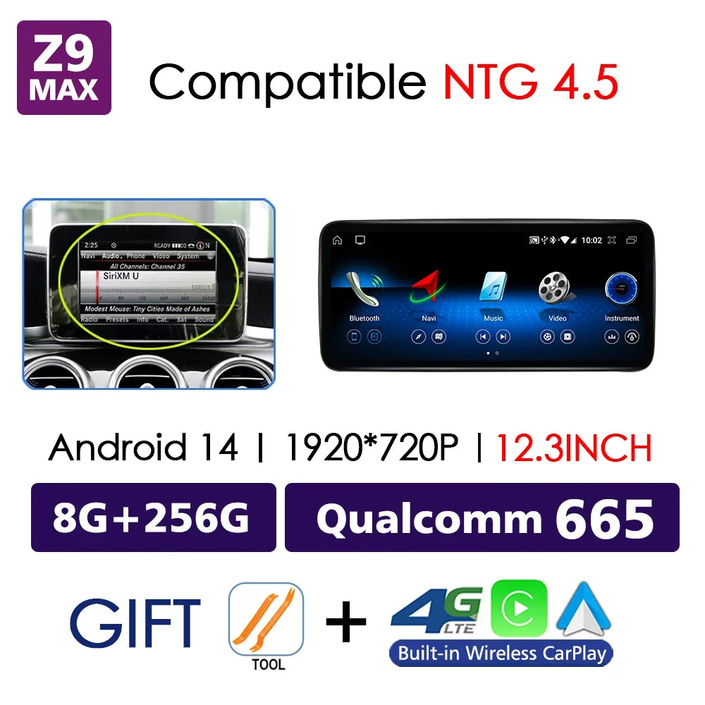 Mercedes-Benz C-Class W204 2007-2015 Android Multimedia Touch Screen | Wireless Apple CarPlay & Android Auto