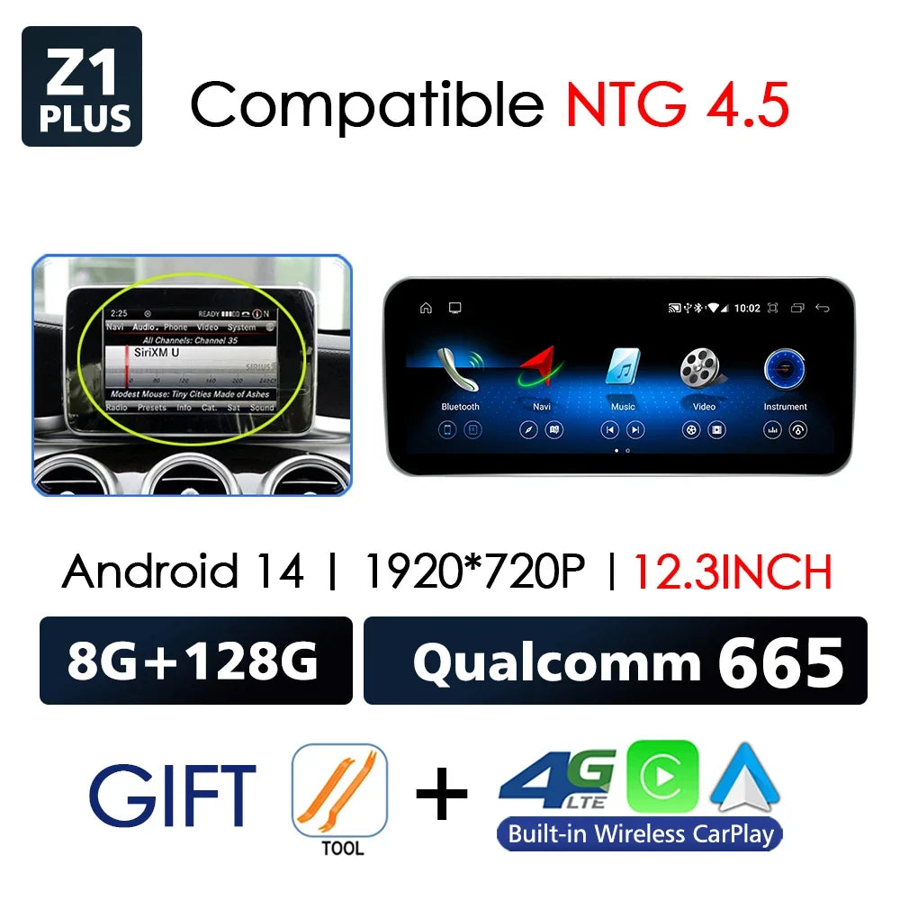 Mercedes-Benz C-Class W204 2007-2015 Android Multimedia Touch Screen | Wireless Apple CarPlay & Android Auto