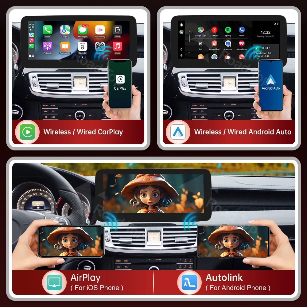 Wireless CarPlay & Android Auto Multimedia Touch Screen
For Mercedes‑Benz CLS W218 (2010–2018)