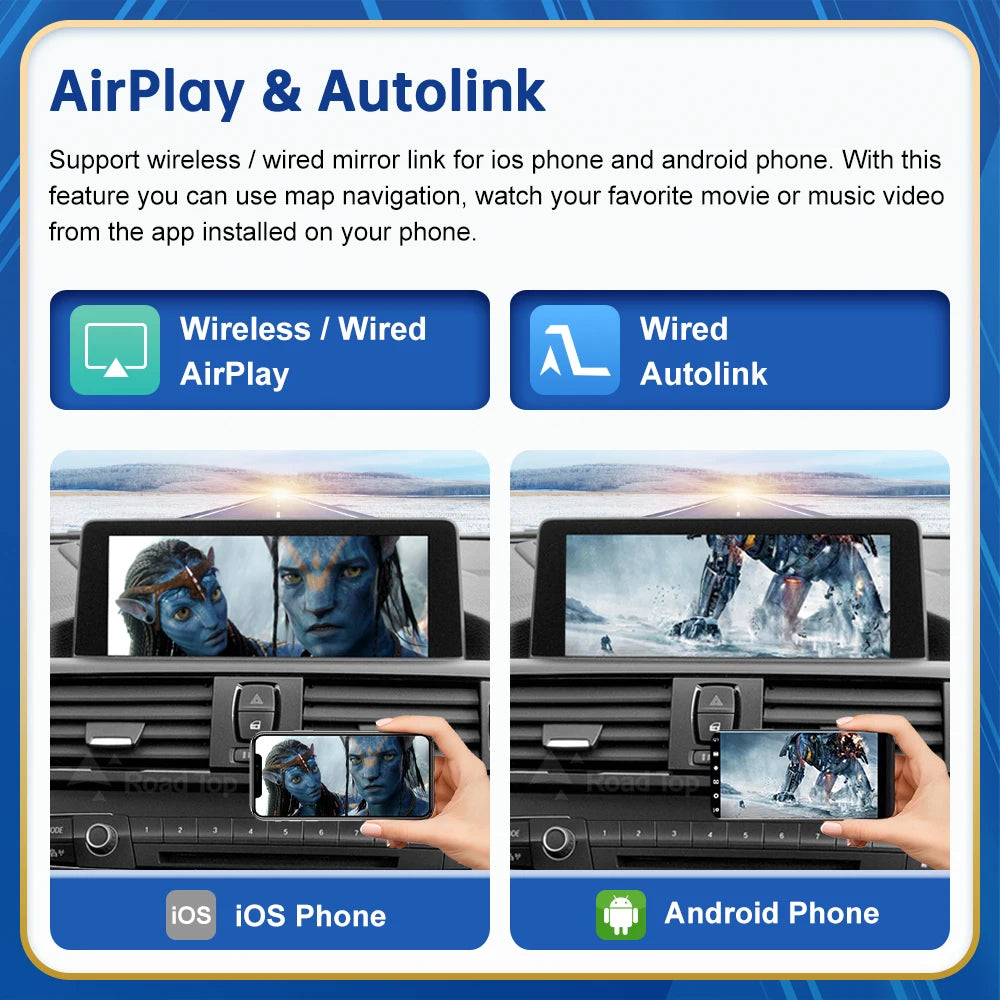 BMW Wireless CarPlay Android Auto Multimedia Module for NBT & EVO OS Series 1/2/3/4/5/7 & X1/X3/X4/X5/X6/i8