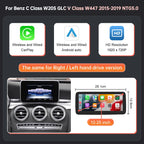 Mercedes Benz Wireless CarPlay Android Auto Multimedia Screen for NTG 5.0 C W205/GLC X253/ GLC C253 Class