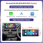 Audi A4/A5 2016-2019 Wireless CarPlay Android Auto Touch Screen (HighEnd MMI)