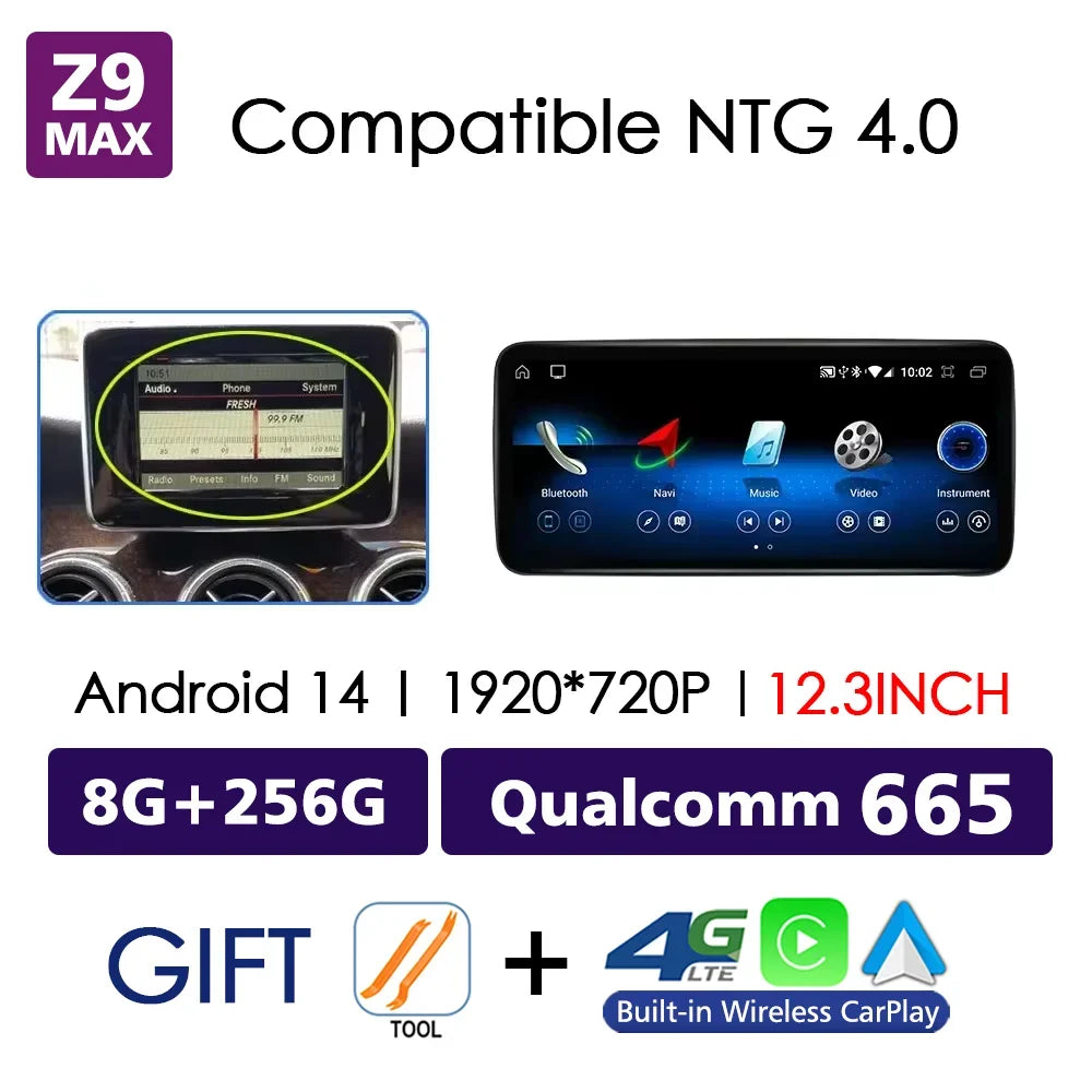 Mercedes-Benz C-Class W204 2007-2015 Android Multimedia Touch Screen | Wireless Apple CarPlay & Android Auto