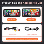 Mercedes Benz Wireless CarPlay Android Auto Multimedia Screen for NTG 5.0 A, B, CLA & GLA Class W176 & W246 2016-2018