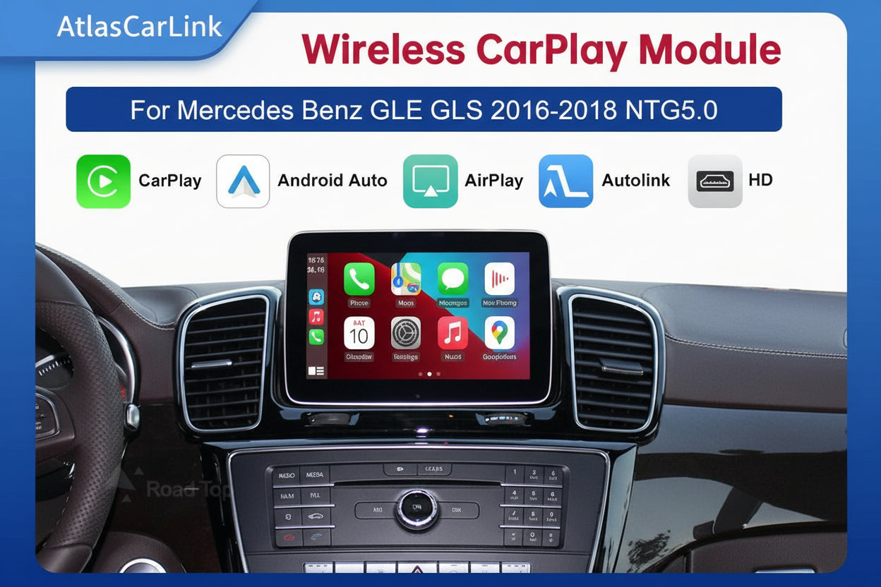 Mercedes Benz Wireless CarPlay Android Auto Multimedia Module for NTG 5.0 GLE Class W166/C292 GLS Class X166