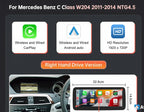 Mercedes Benz Wireless CarPlay Android Auto Multimedia Screen for NTG 4.5/ 4.7 Class W204 2011-2014