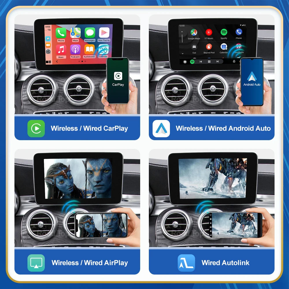 Mercedes Benz Wireless CarPlay Android Auto Multimedia Module for NTG 5.0 C Class W205/GLC X253/ GLC C253 Class