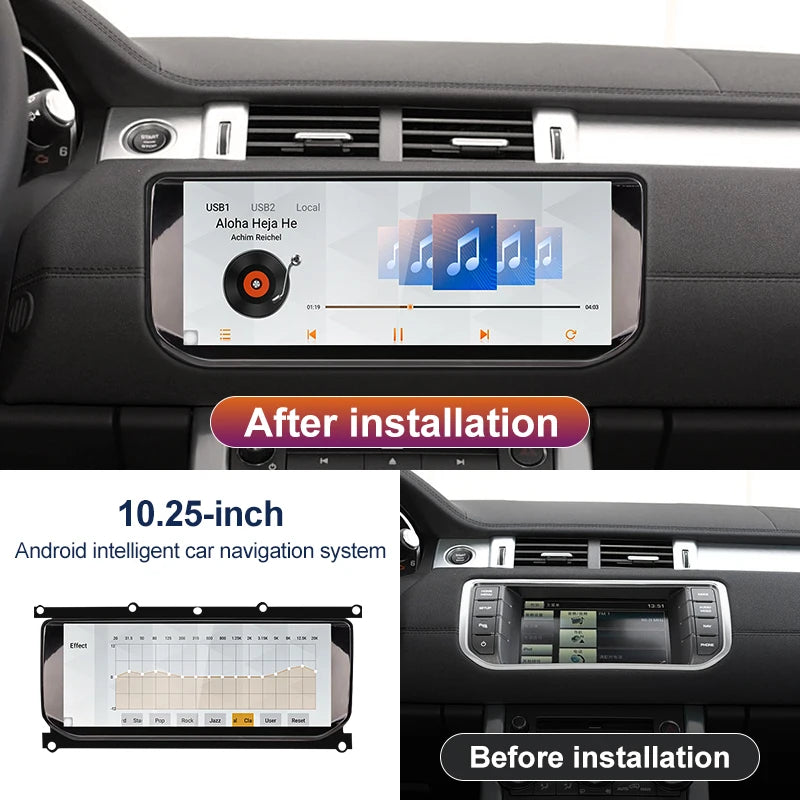 Wireless CarPlay Android Auto Touch Screen for Range Rover Evoque (2011-2018)