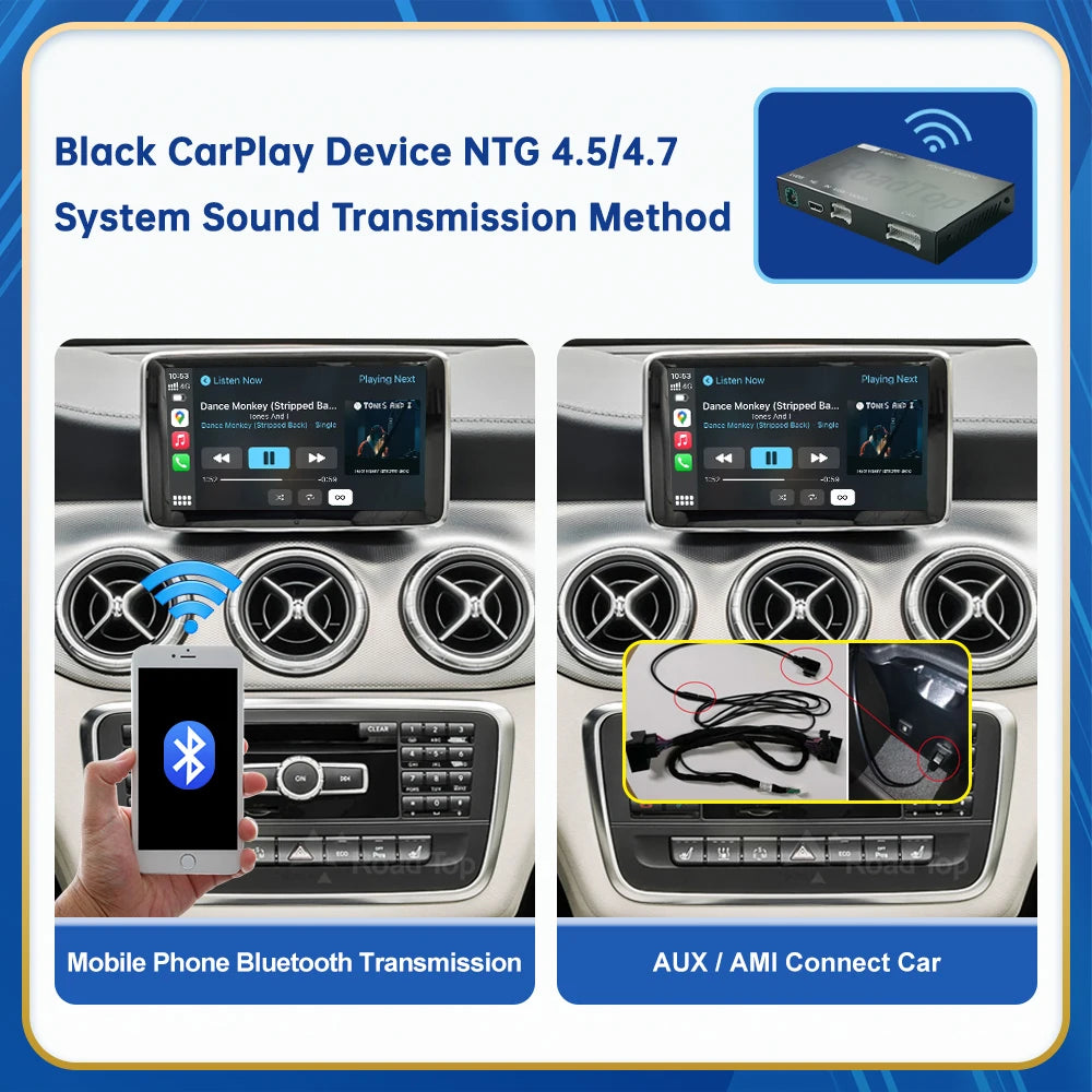 Mercedes Benz Wireless CarPlay Android Auto Multimedia Module for NTG 4.5/4.7 Multi compatibility